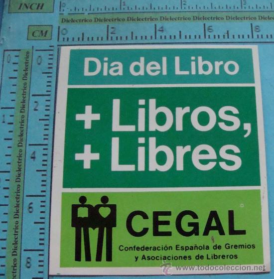 Pegatinas de colecci&oacute;n: PEGATINA DE LITERATURA. D&Iacute;A DEL LIBRO. - Foto 1