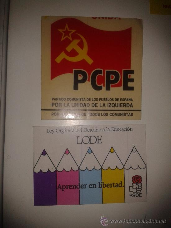 Autocolantes de cole&ccedil;&atilde;o: pegatinas politicas