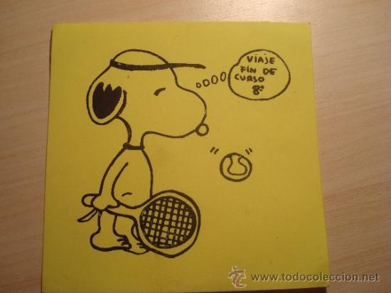 Pegatinas de colecci&oacute;n: PEGATINA SNOOPY,VIAJE FIN DE CURSO