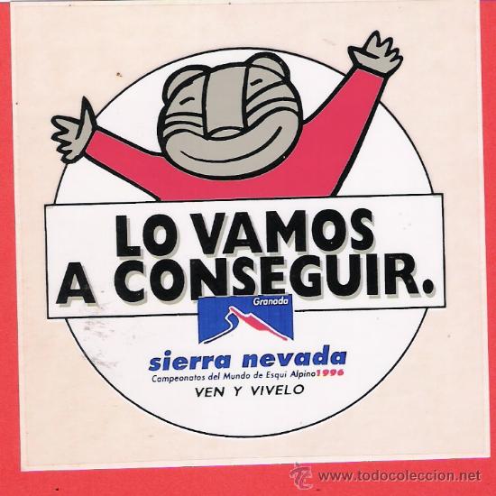 Pegatinas de colecci&oacute;n: pegatina de la candidatura de granada campeonato del mundo  esqui alpino a&ntilde;o 1996