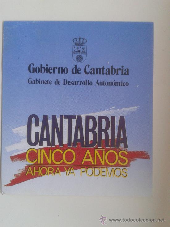 Autocollants de collection: PEGATINA POLITICA DE CANTABRIA