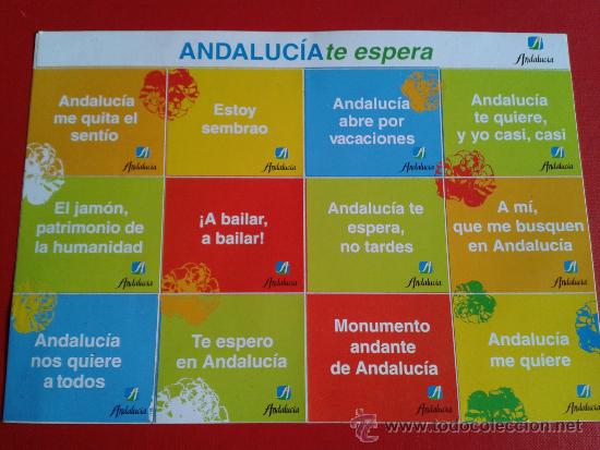 Adesivi di collezione: Adhesivo pegatina formato grande con doce sub adhesivos turismo de Andaluc&iacute;a