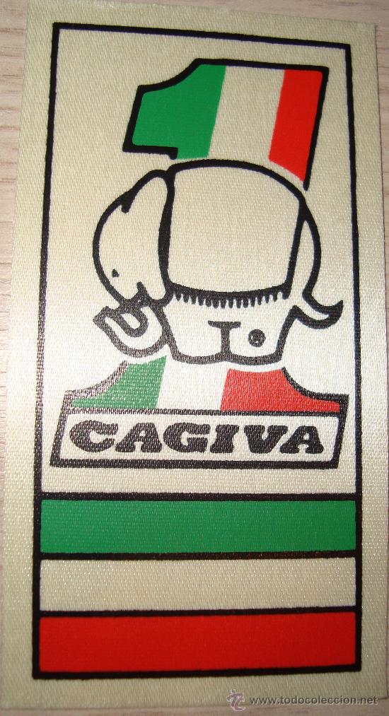 Collection stickers: PEGATINA PUBLICIDAD PARA MOTO CAGIVA A&Ntilde;OS 80 TELA