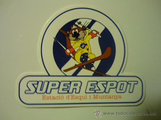 Pegatinas de colecci&oacute;n: PEGATINA ADHESIVO ESTACION DE ESQUI SUPER ESPOT