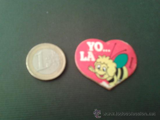 Pegatinas de colecci&oacute;n: Adhesivo pegatina Yo amo a la Abeja Maya panrico bollycao