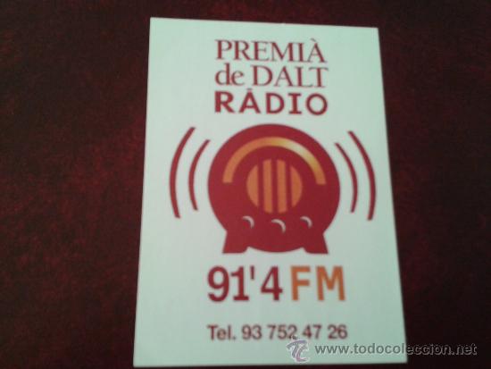Collection stickers: Adhesivo pegatina emisora municipal Premi&agrave; de Dalt Radio