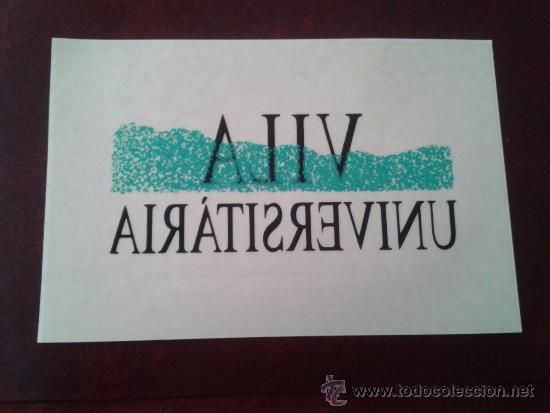 Collection stickers: Adhesivo pegatina Vila Universit&agrave;ria viviendas estudiantes UAB Universitat Aut&ograve;noma de Barcelona
