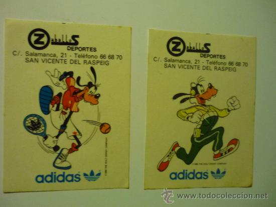 Pegatinas de colecci&oacute;n: lote pegatinas personajes disney.- adidas- zaballos deportes s.vicente raspeig