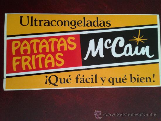 Adesivi di collezione: Adhesivo pegatina patatas fritas Mc Cain empresa suministradora de Mc Donalds