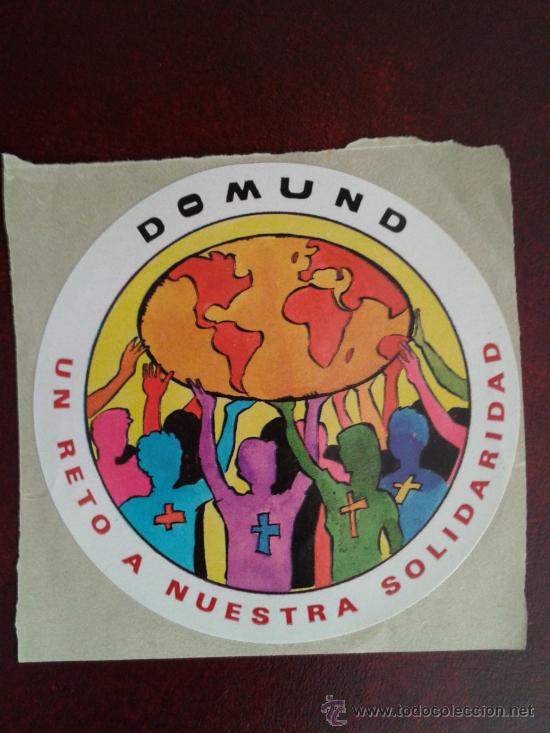 Pegatinas de colecci&oacute;n: Adhesivo pegatina Domund colecta pro &Aacute;frica iglesia Cat&oacute;lica a&ntilde;os 90