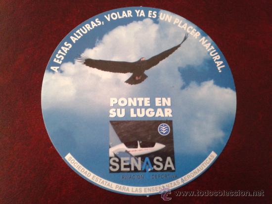 Pegatinas de colecci&oacute;n: Adhesivo pegatina aviaci&oacute;n deportiva senasa