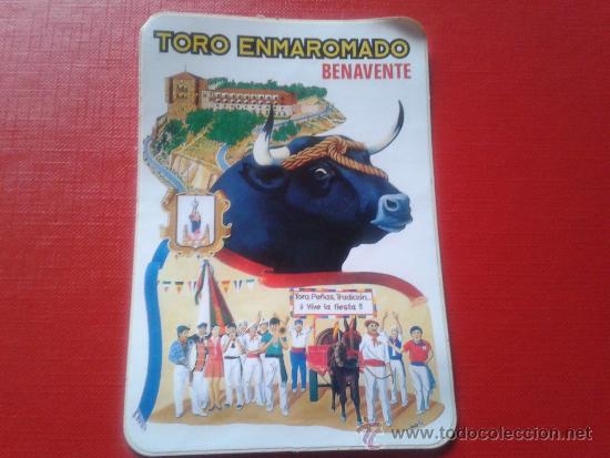 Pegatinas de colecci&oacute;n: adhesivo pegatina toro enmaromado benavente zamora