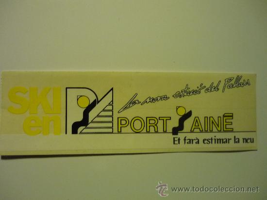 Pegatinas de colecci&oacute;n: pegatina adhesivo deporte ski en port aine-