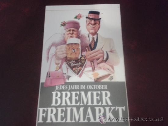 Pegatinas de colecci&oacute;n: Pegatina adhesivo Feria cerveza Bremen Alemania Bremer Freimarkt