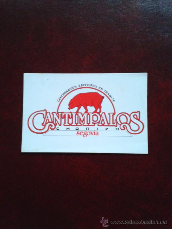 Collection stickers: adhesivo pegatina chorizo cantimpalos Segovia denominaci&oacute;n de origen en tr&aacute;mite