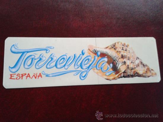Collection stickers: Adhesivo pegatina tur&iacute;stico Torrevieja a&ntilde;os 90 Comunidad Valenciana