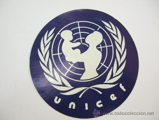 Autocollants de collection: PEGATINA UNICEF - 9 CM DE DIAMETRO