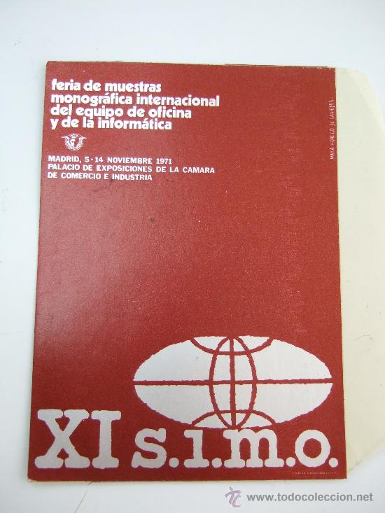 Collection stickers: PEGATINA DE FERIA DE MUESTRAS DE OFICINA Y DE LA INFORMATICA - S.I.M.O. - SIMO - 1971