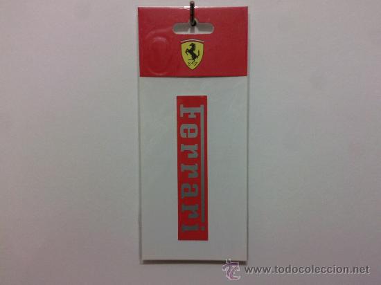 Pegatinas de colecci&oacute;n: PEGATINA FERRARI NUEVA EN SU BLISTER -PRODUCTO OFICIAL (MAS 3&euro; GASTOS ENVIO) 11 X 2 CM APROX.