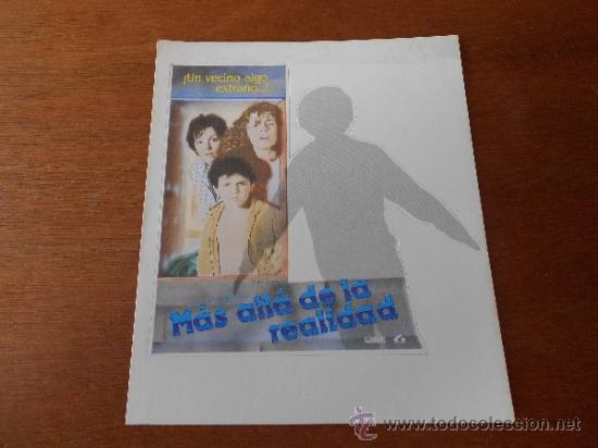Pegatinas de colecci&oacute;n: PEGATINA DE PUBLICIDAD DE CINE: M&Aacute;S ALL&Aacute; DE LA REALIDAD.
