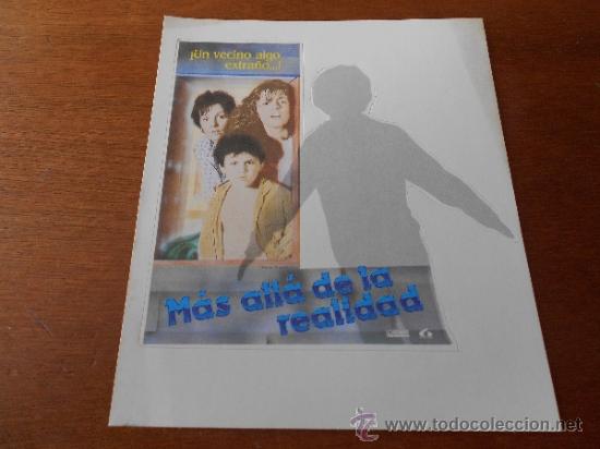 Pegatinas de colecci&oacute;n: ANTIGUA PEGATINA DE PUBLICIDAD DE CINE: M&Aacute;S ALL&Aacute; DE LA REALIDAD.