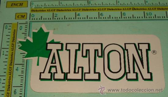 Pegatinas de colecci&oacute;n: PEGATINA DE MARCAS DE ROPA. ALTON. A&Ntilde;OS 80.