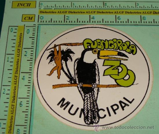 Sammlung von Aufklebern: PEGATINA DE TURISMO / NATURALEZA. ZOO DE FUENGIROLA. M&Aacute;LAGA. A&Ntilde;OS 80.