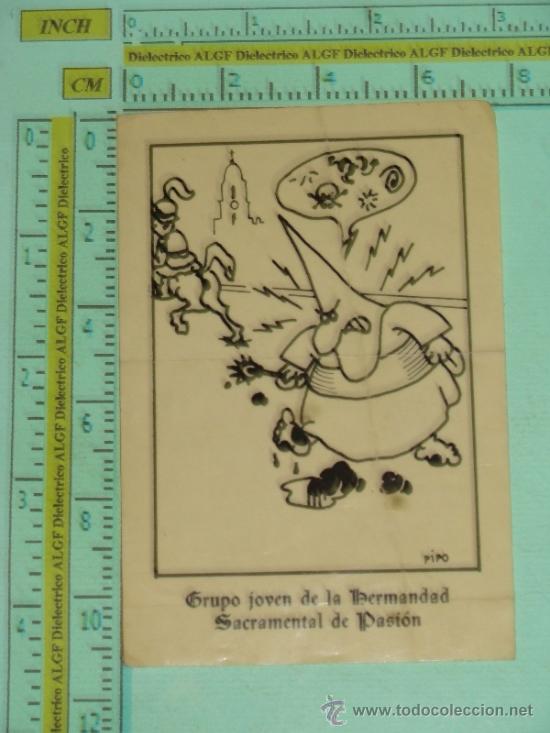 Collection stickers: PEGATINA RELIGIOSA / SEMANA SANTA. GRUPO JOVEN HERMANDAD SACRAMENTAL DE PASI&Oacute;N. A&Ntilde;OS 80.
