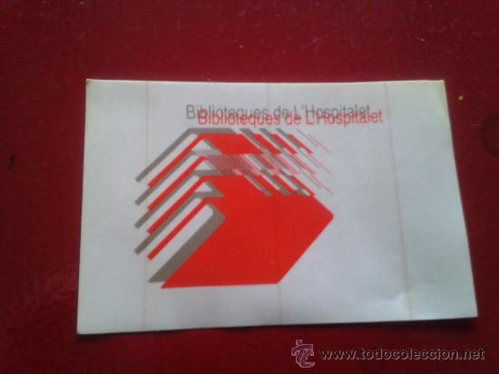 Collection stickers: adhesivo pegatina a&ntilde;os 90 bibliotecas de hospitalet de llobregat
