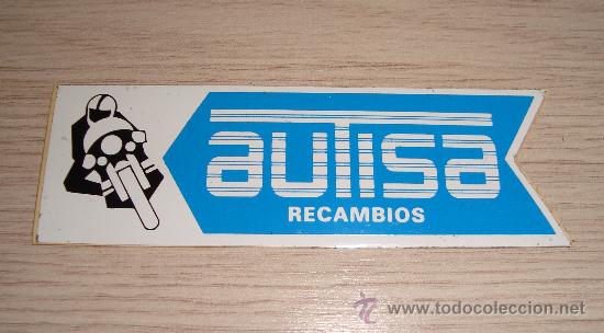 Pegatinas de colecci&oacute;n: PEGATINA PUBLICIDAD MOTO COCHE RECAMBIOS AUTISA 3.5 X 10.5CM