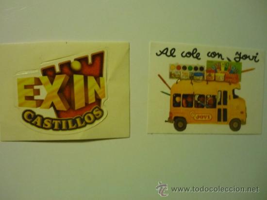 Pegatinas de colecci&oacute;n: LOTE PEGATINAS ADHESIVOS .-AL COLE CON JOVI- EXIN CASTILLOS