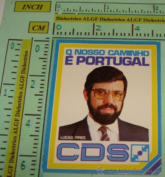 Autocollants de collection: PEGATINA POL&Iacute;TICA / SINDICAL PORTUGUESA. PORTUGAL A&Ntilde;OS 80 90. PSD / PPD / UGT / AD / CDS.