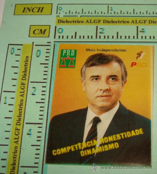 Autocollants de collection: PEGATINA POL&Iacute;TICA / SINDICAL PORTUGUESA. PORTUGAL A&Ntilde;OS 80 90. PSD / PPD / UGT / AD / CDS.