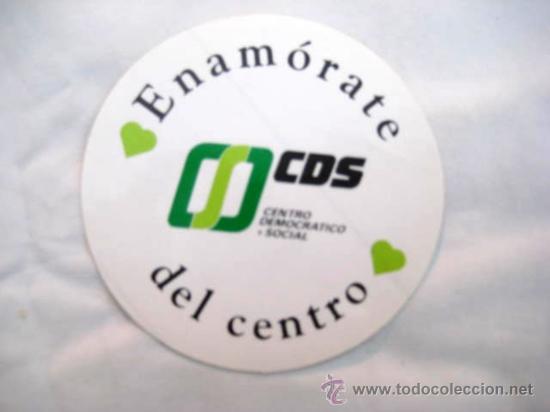 Pegatinas de colecci&oacute;n: Antigua Pegatina : ENAM&Oacute;RATE DEL CENTRO. CDS (Centro Democr&aacute;tico y Social)