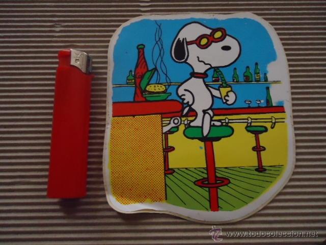 Pegatinas de colecci&oacute;n: - antigua pegatina a&ntilde;os 70 / 80   snoopy             ref:  sobre12