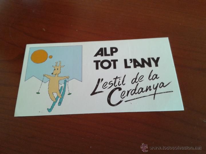 Pegatinas de colecci&oacute;n: adhesivo pegatina estaci&oacute;n de esqu&iacute; pirineos catalanes Catalu&ntilde;a Alp La Cerdanya