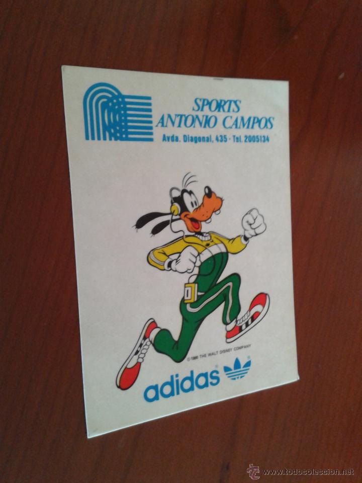 Pegatinas de colecci&oacute;n: adhesivo pegatina adidas sports antonio ba&ntilde;os tienda bcn goofy personaje dibujos animados disney