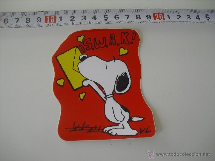 Pegatinas de colecci&oacute;n: Snoopy, PEGATINA SIN PEGAR, ADHESIVO. Calca.