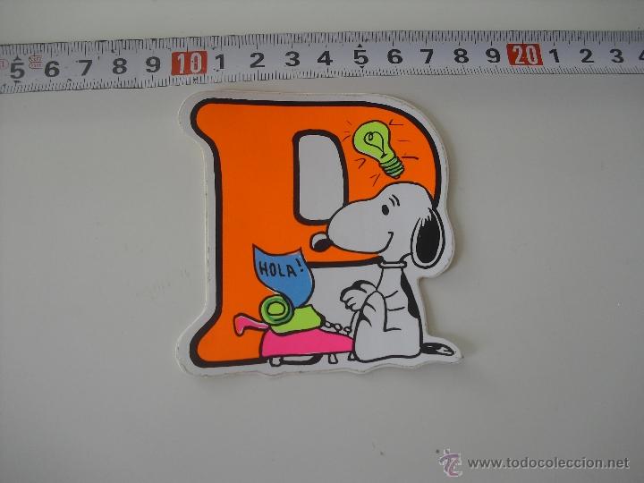 Pegatinas de colecci&oacute;n: Snoopy Hola. P, PEGATINA SIN PEGAR, ADHESIVO. Calca.
