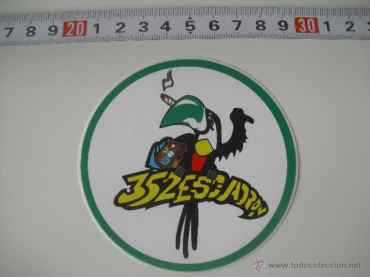 Pegatinas de colecci&oacute;n: Escuadr&oacute;n 352 ejercito aire. PEGATINA SIN PEGAR, ADHESIVO. Calca.