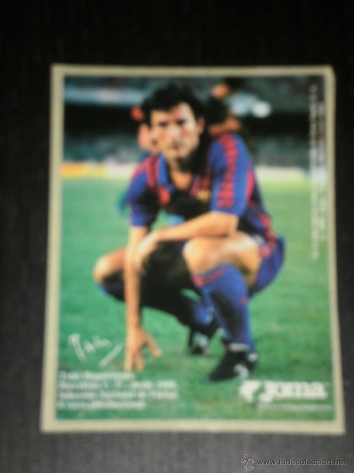 Pegatinas de colecci&oacute;n: PEGATINA FUTBOL BAR&Ccedil;A TXIKI BEGUIRISTAIN F.C. BARCELONA - PUBLICIDAD JOMA - ADHESIVO
