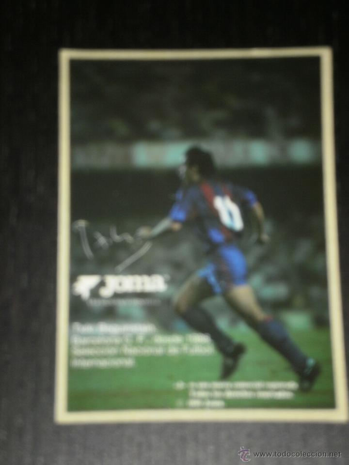 Pegatinas de colecci&oacute;n: PEGATINA FUTBOL BAR&Ccedil;A TXIKI BEGUIRISTAIN F.C. BARCELONA - PUBLICIDAD JOMA - ADHESIVO