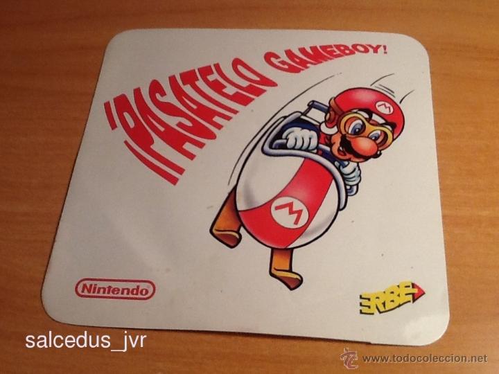 Autocolantes de cole&ccedil;&atilde;o: Pegatina Promocional Nintendo Mario Publicidad P&aacute;satelo GameBoy Erbe sin usar