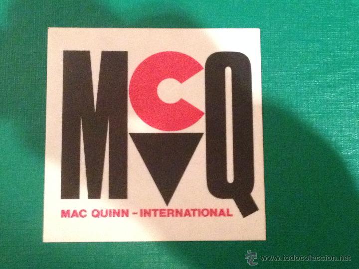 Pegatinas de colecci&oacute;n: PEGATINA MCQ MAC QUINN INTERNATIONAL MODA TEJANOS JEANS - ADHESIVO