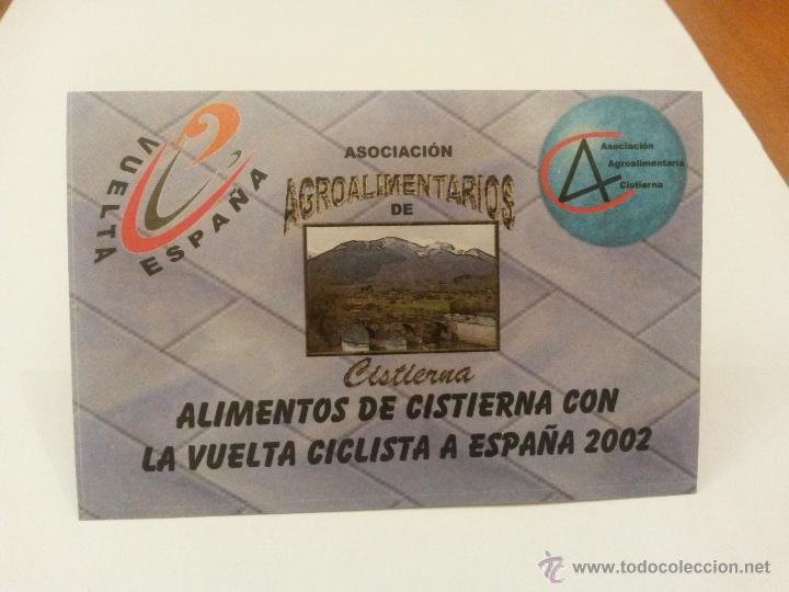 Pegatinas de colecci&oacute;n: Pegatina alimentos de cistierna (leon) con la vuelta ciclista a espa&ntilde;a 2002