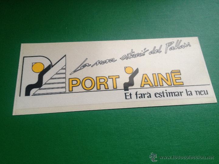 Autocollants de collection: PEGATINA ESTACION DE ESQUI DE PORT AINE - ADHESIVO - LA NOVA ESTACIO DEL PALLARS