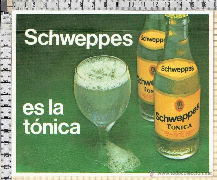 Pegatinas de colecci&oacute;n: PEGATINA AUTOADHESIVA REFRESCO SCHWEPPES. - Foto 1