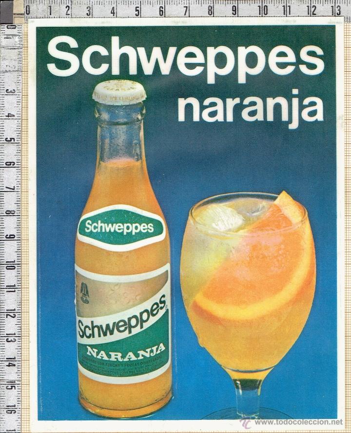 Pegatinas de colecci&oacute;n: PEGATINA AUTOADHESIVA REFRESCO SCHWEPPES. - Foto 2