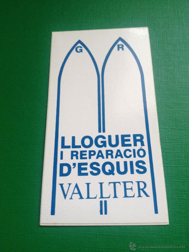 Collection stickers: PEGATINA LLOGUER I REPARACIO D'ESQUIS VALLTER - DEPORTE - ADHESIVO - ESQUI
