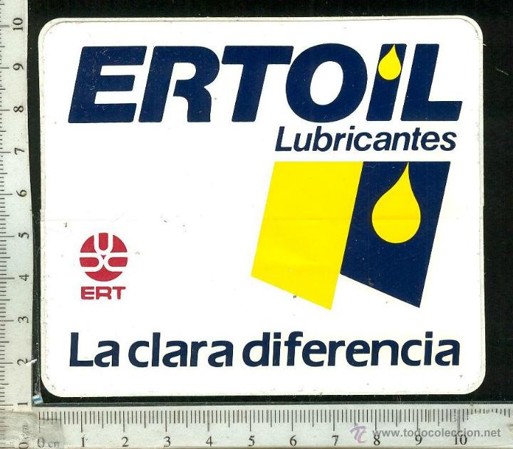 Collection stickers: PEGATINA DE ERTOIL LUBRICANTES